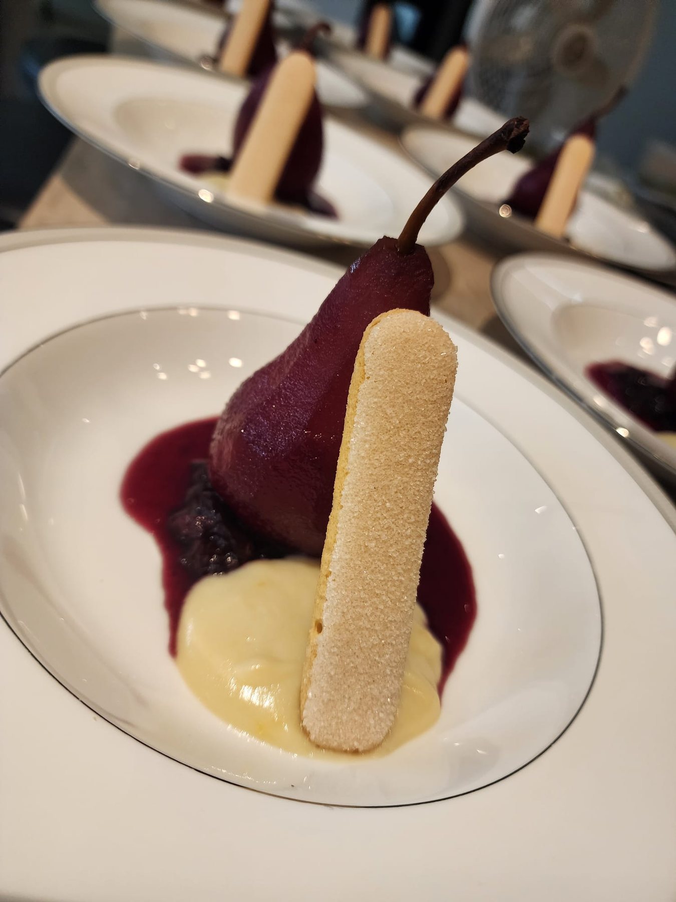 Poached pear